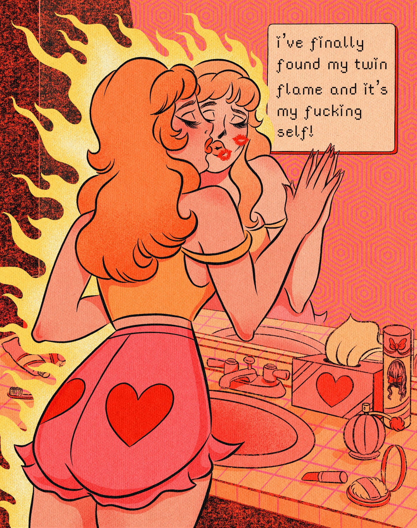 Twin Flame Print