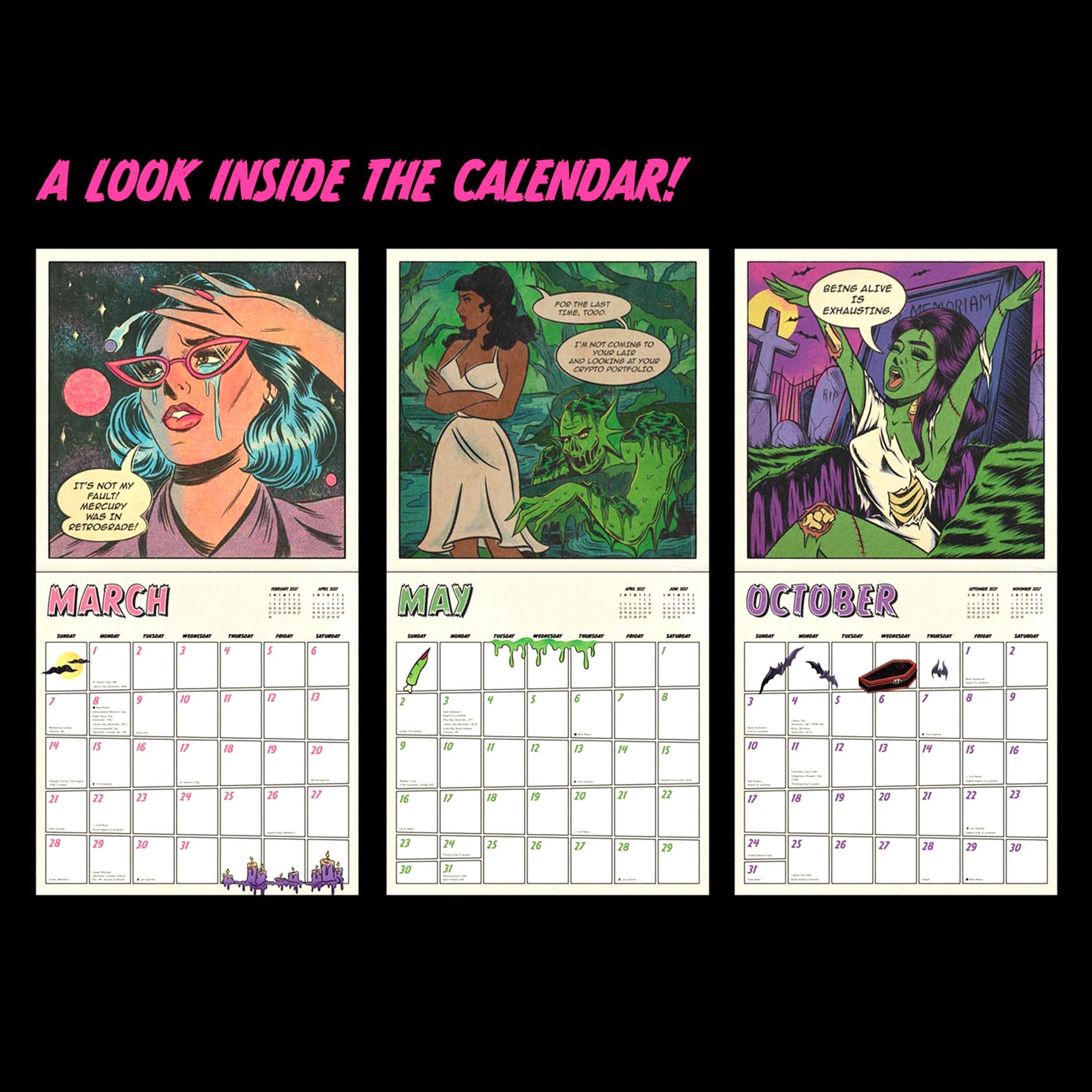 Not Today Satan 2027 Calendar