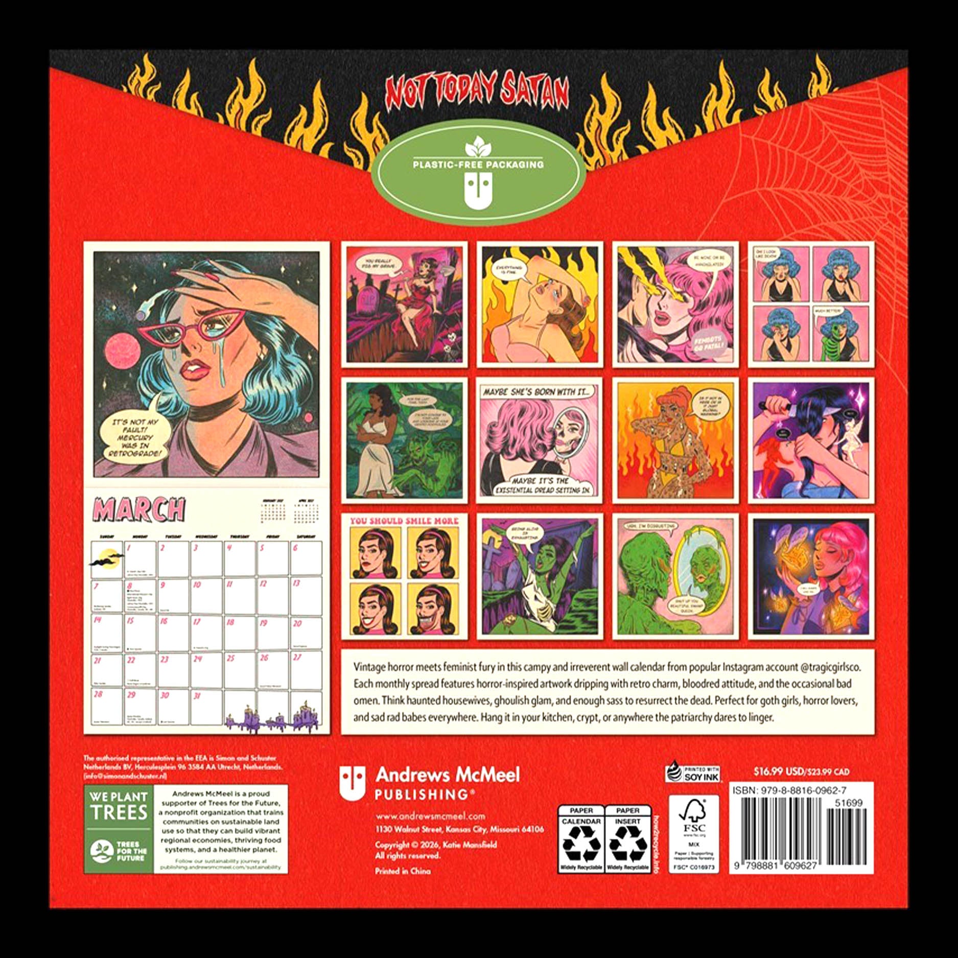 Not Today Satan 2027 Calendar