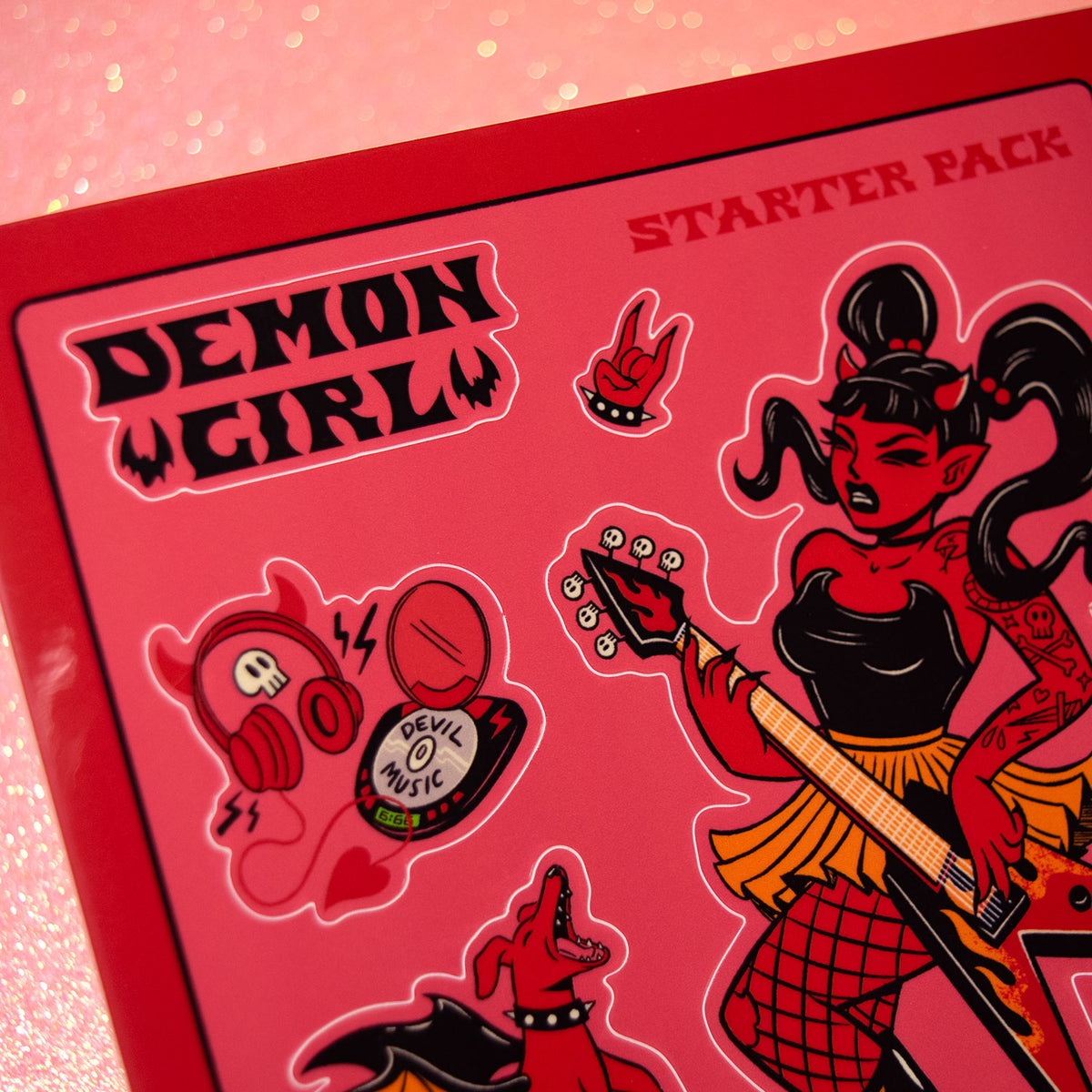 Demon Girl Sticker Sheet