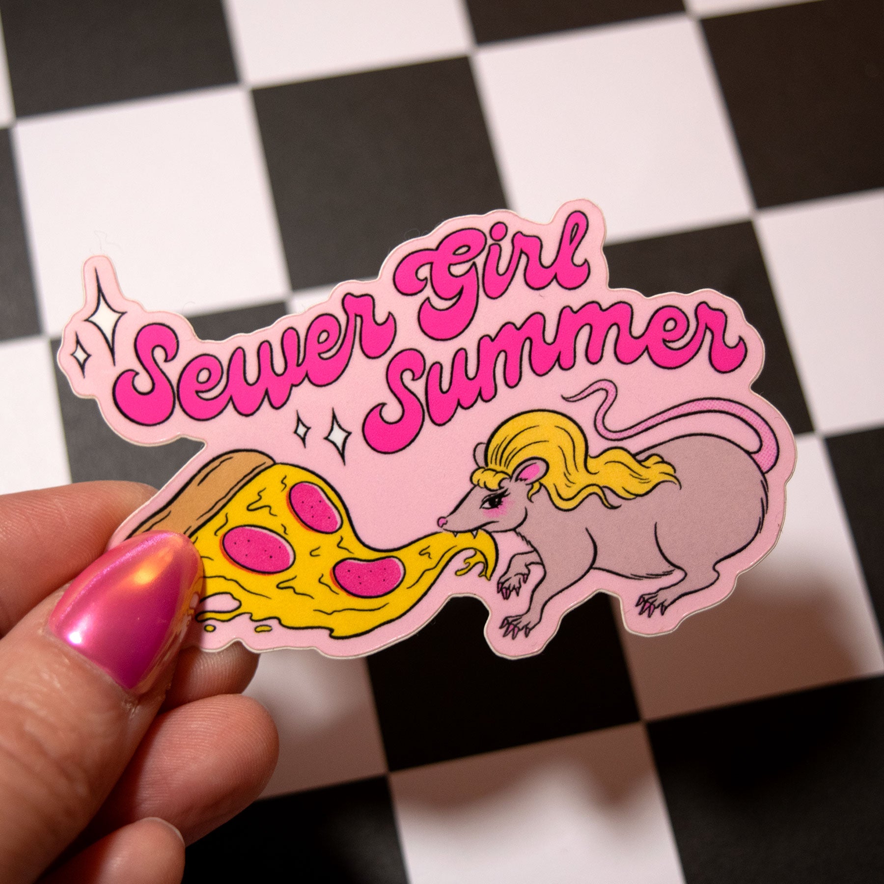 Sewer Girl Summer Sticker