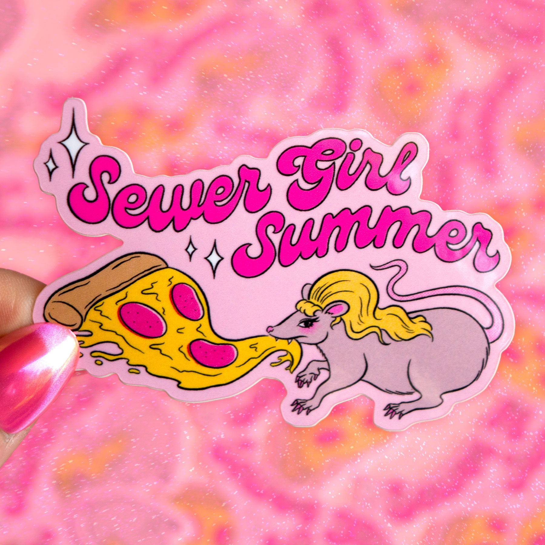 Sewer Girl Summer Sticker