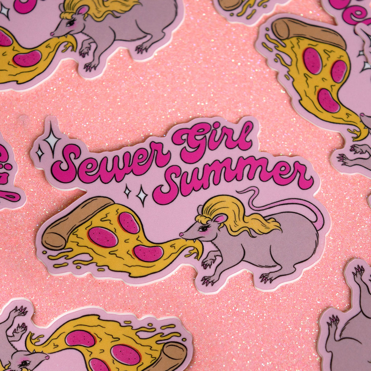 Sewer Girl Summer Sticker
