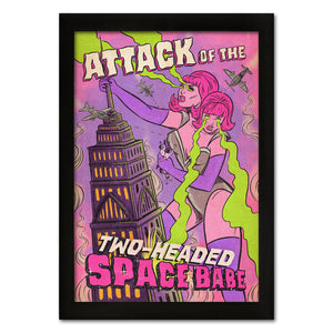 Space Babe Attack Print