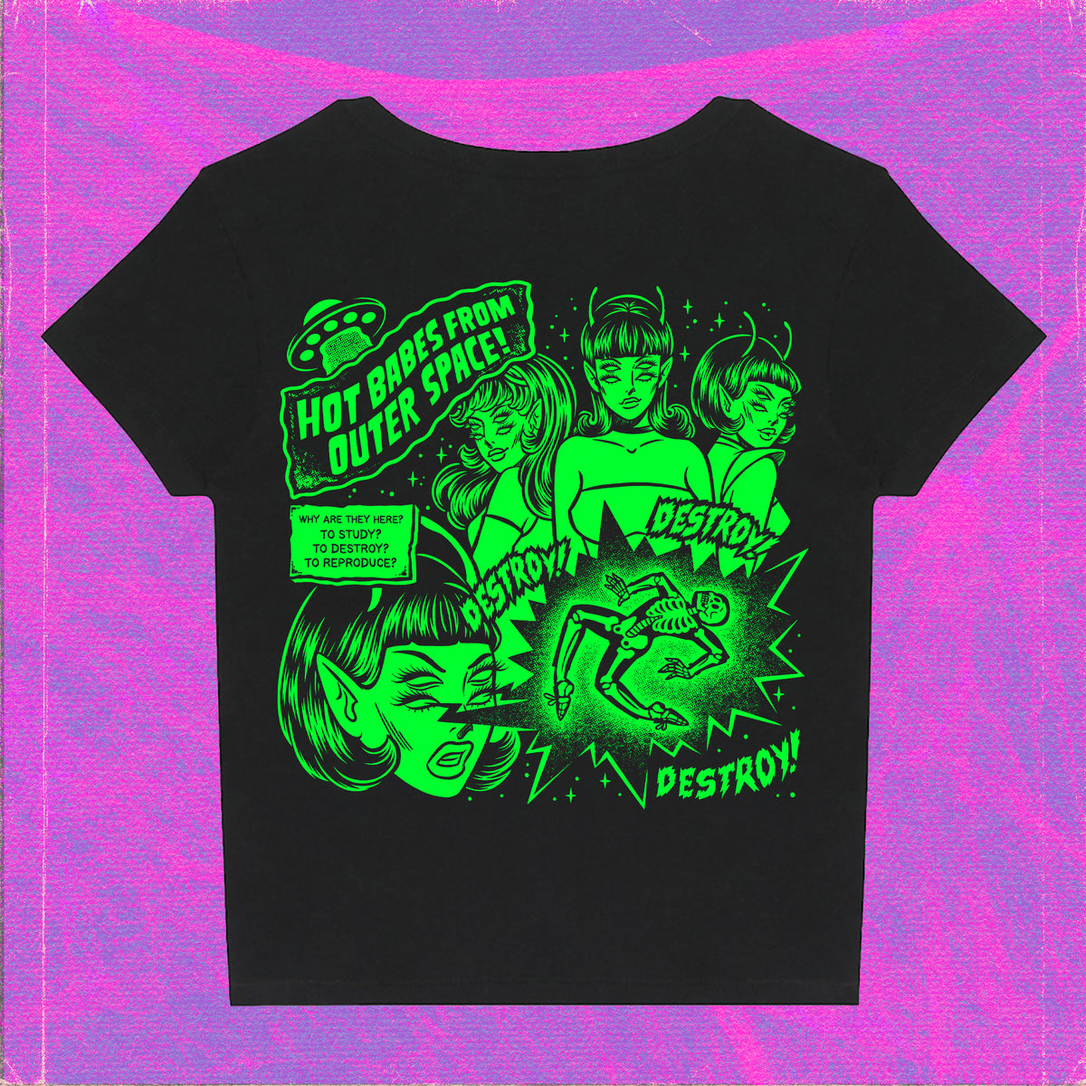 Destroy Black Baby Tee