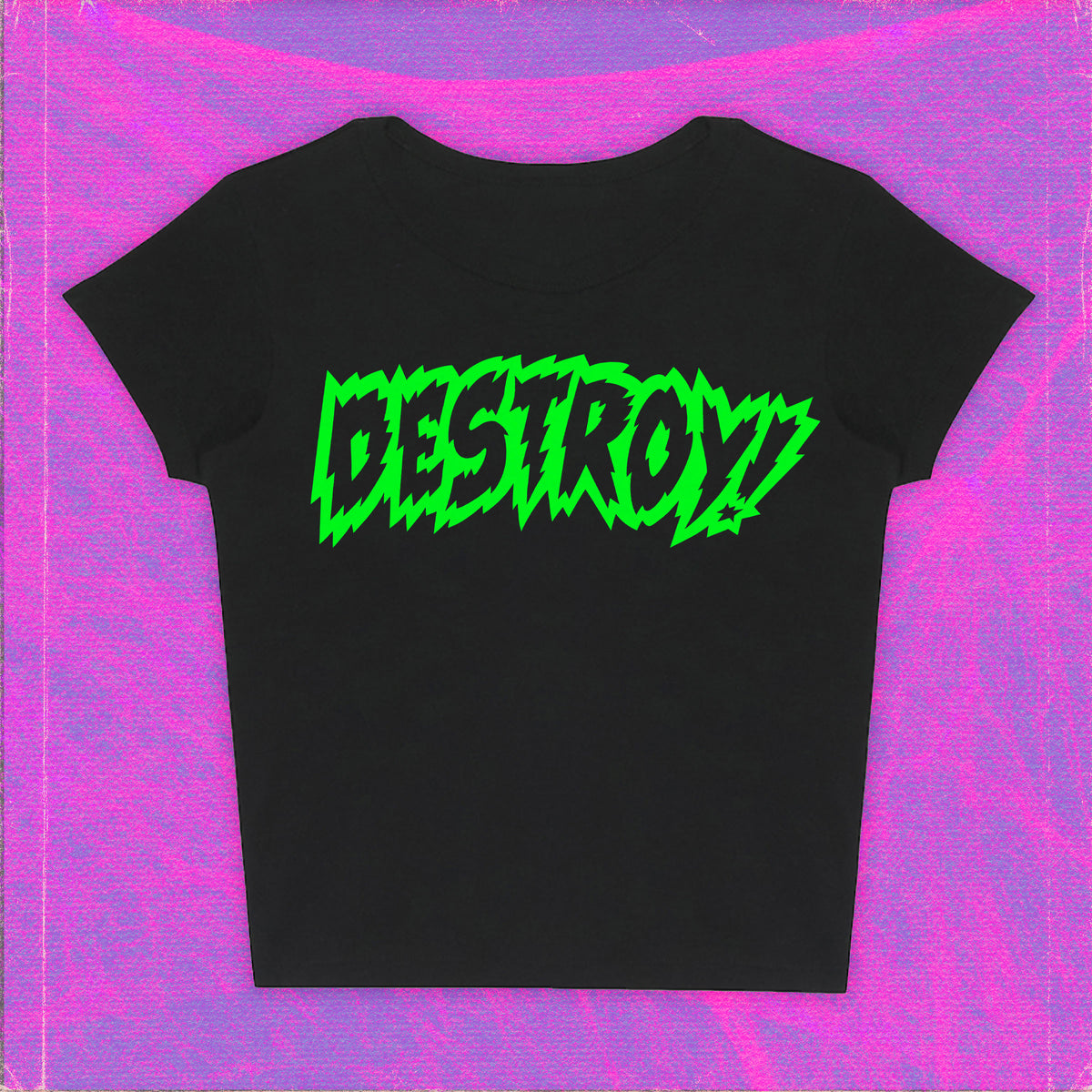 Destroy Black Baby Tee