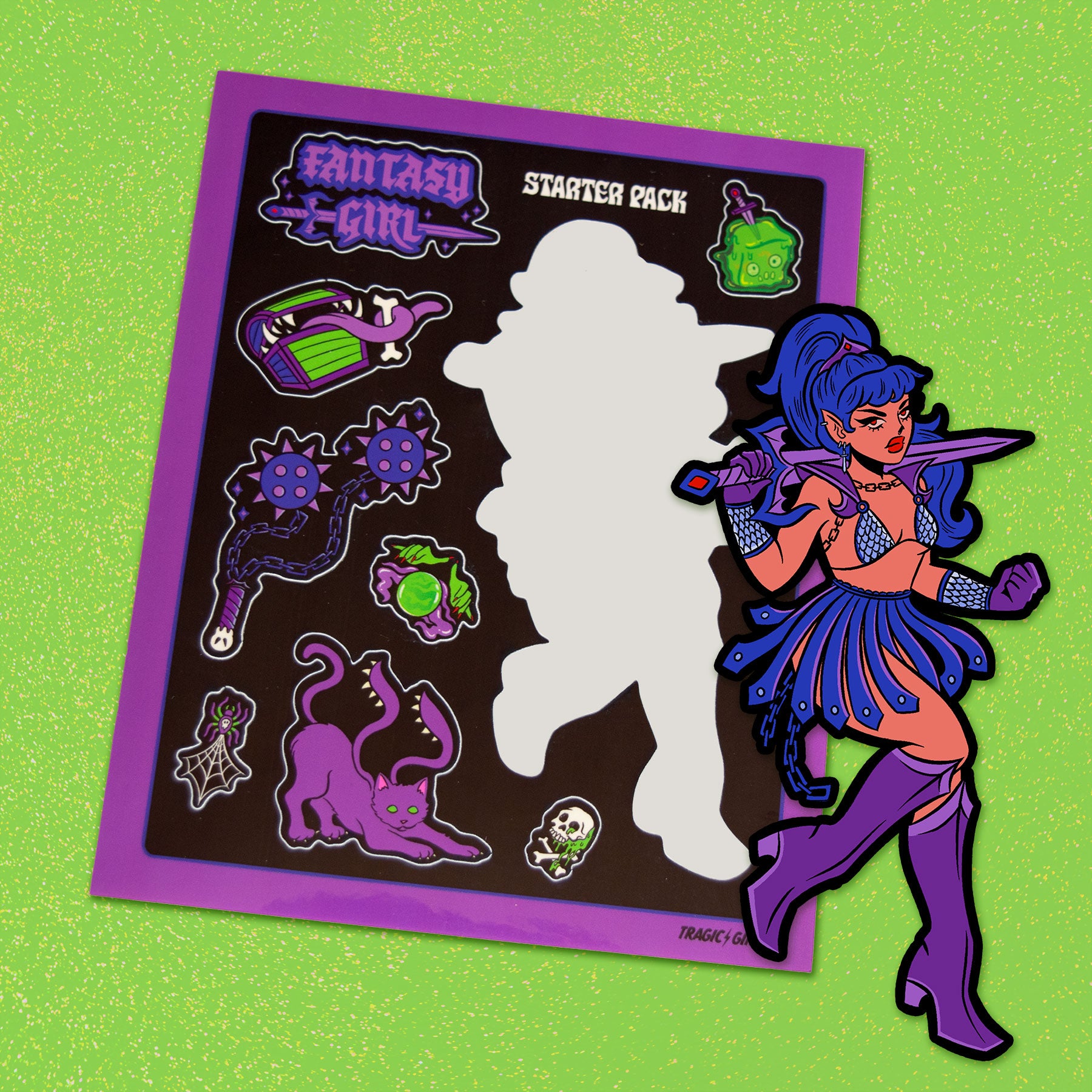 Fantasy Girl Sticker Sheet
