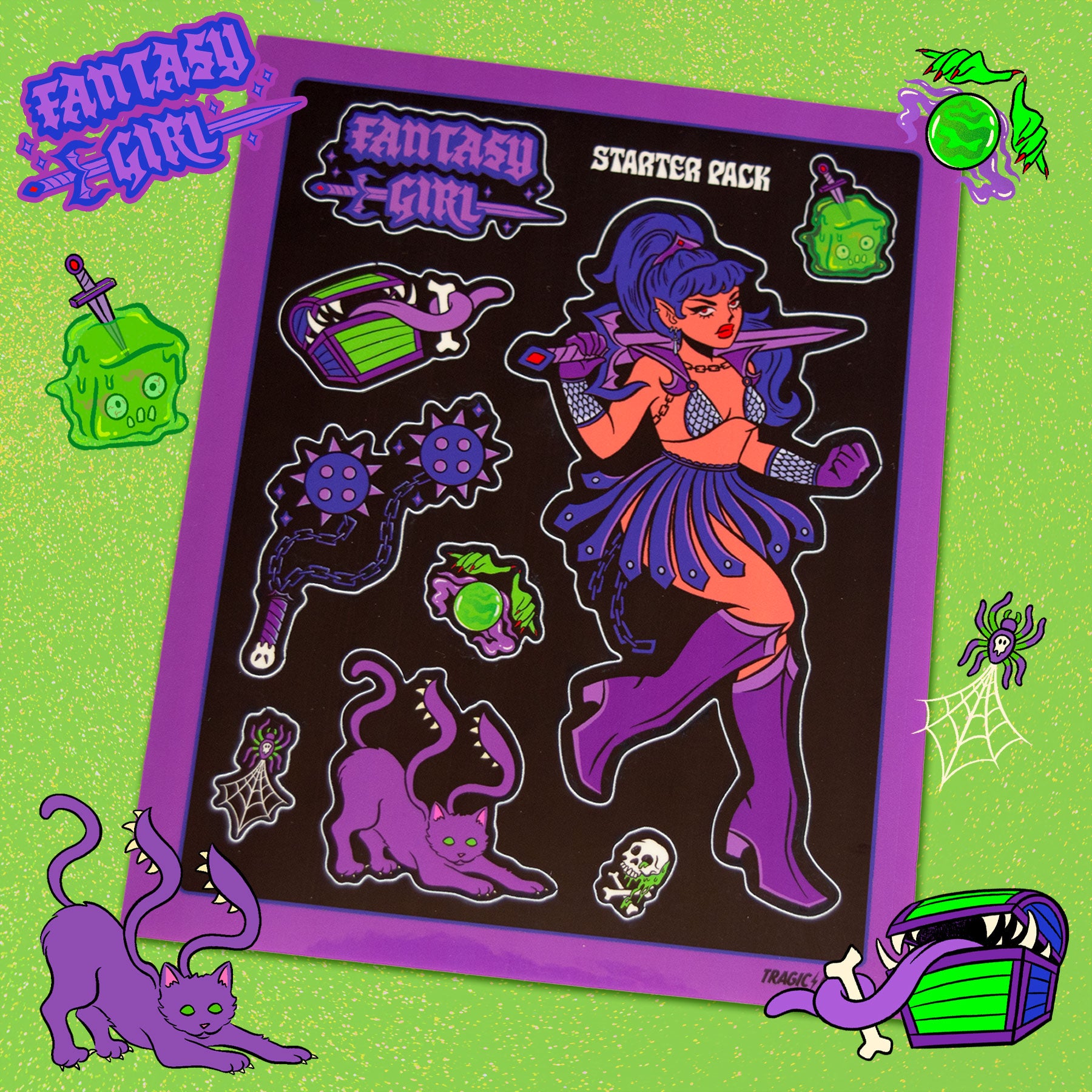 Fantasy Girl Sticker Sheet