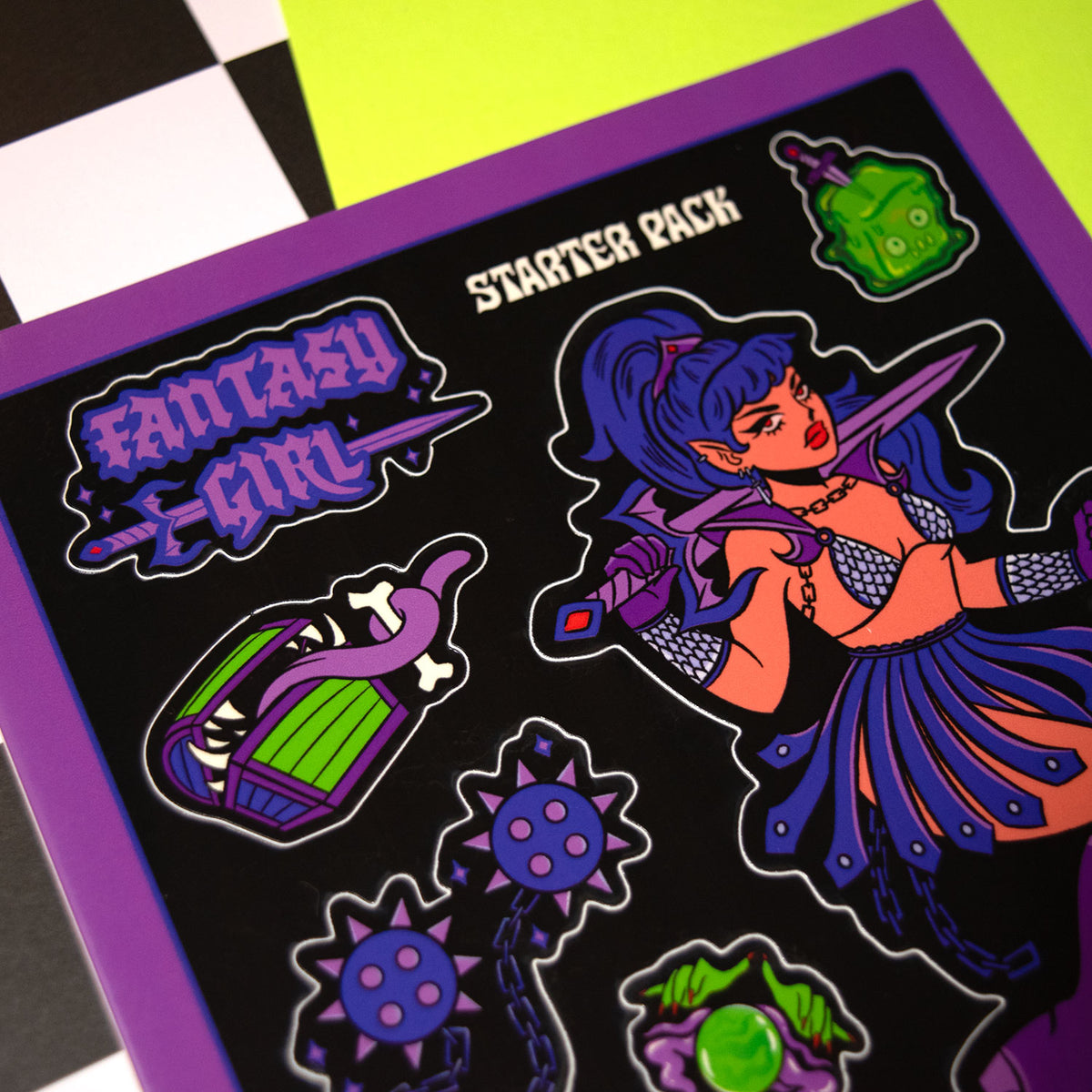 Fantasy Girl Sticker Sheet