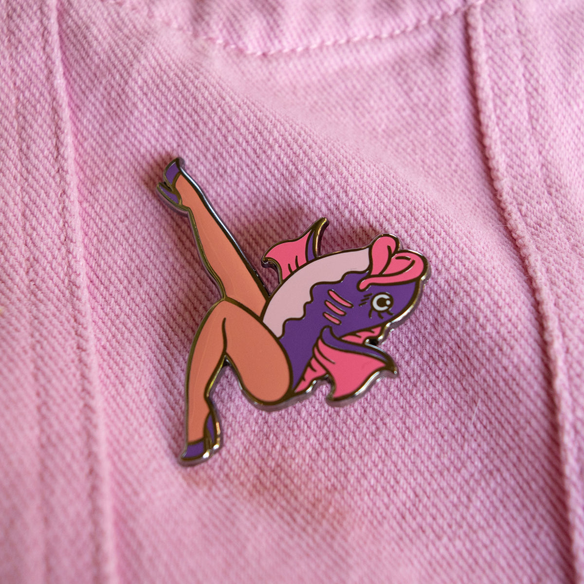 Reverse Mermaid Pin