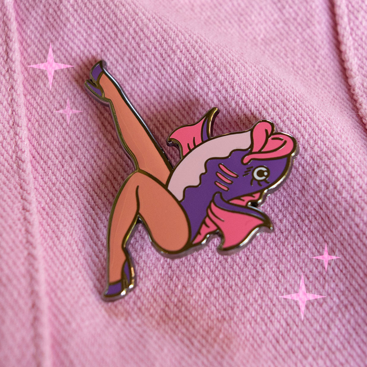 Reverse Mermaid Pin