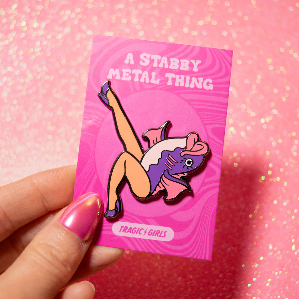 Reverse Mermaid Pin