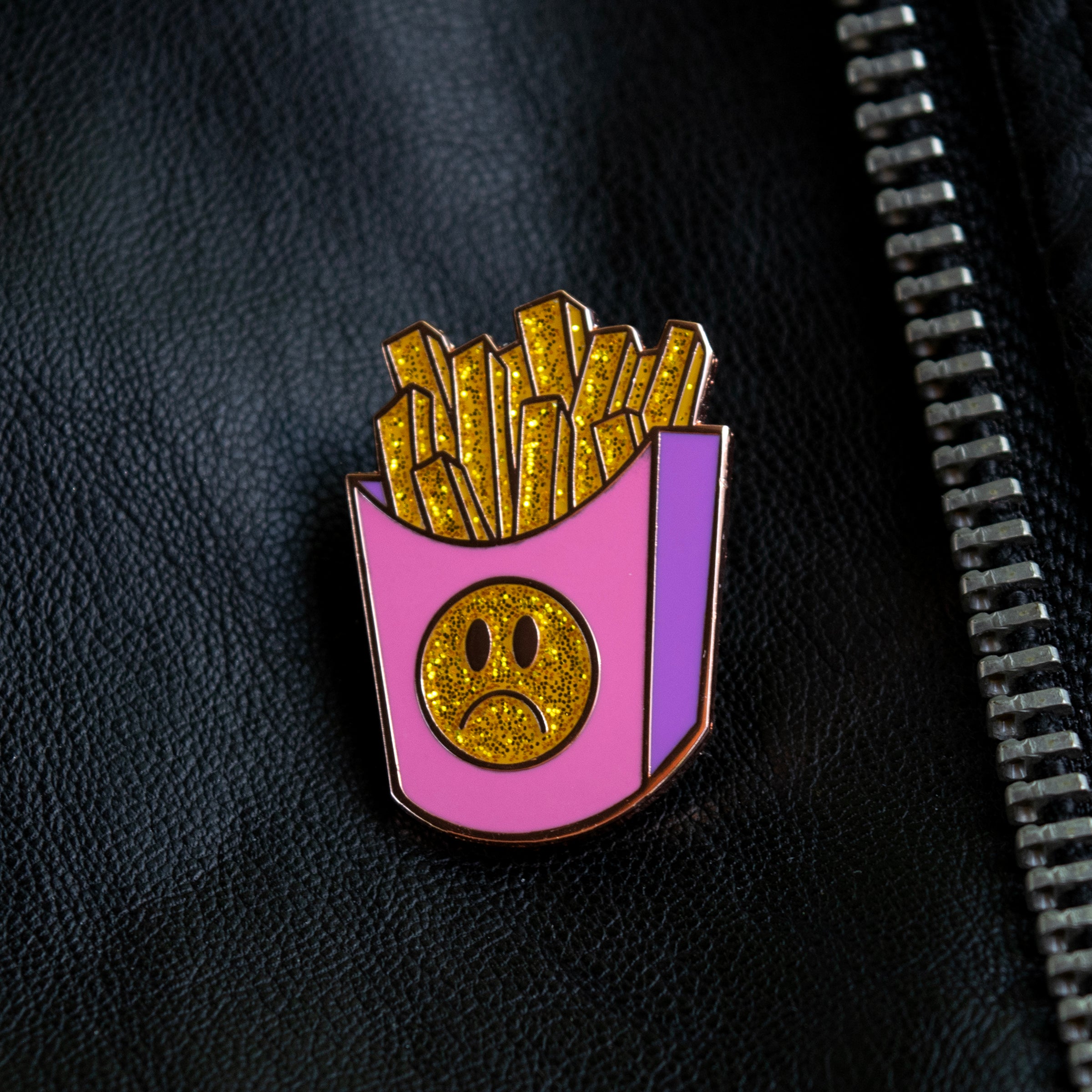 Sad Fries Pin