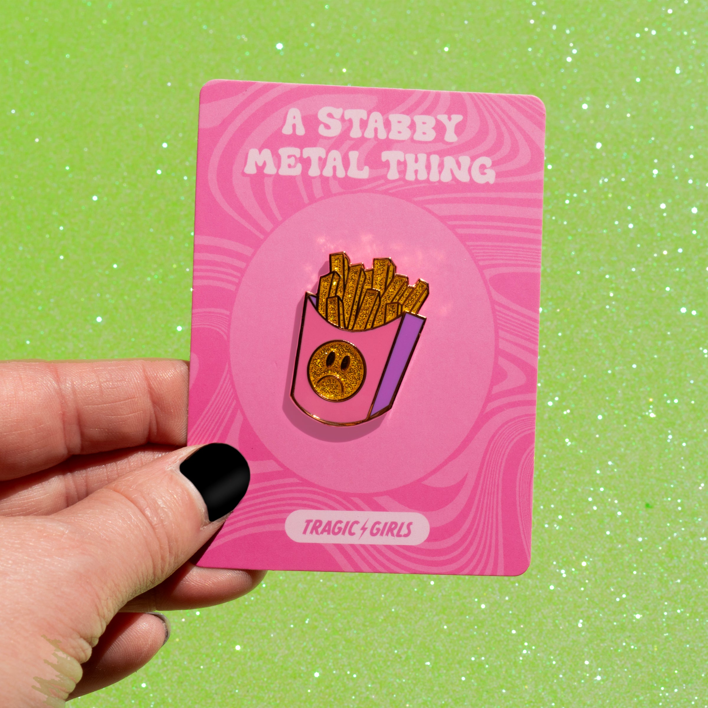 Sad Fries Pin