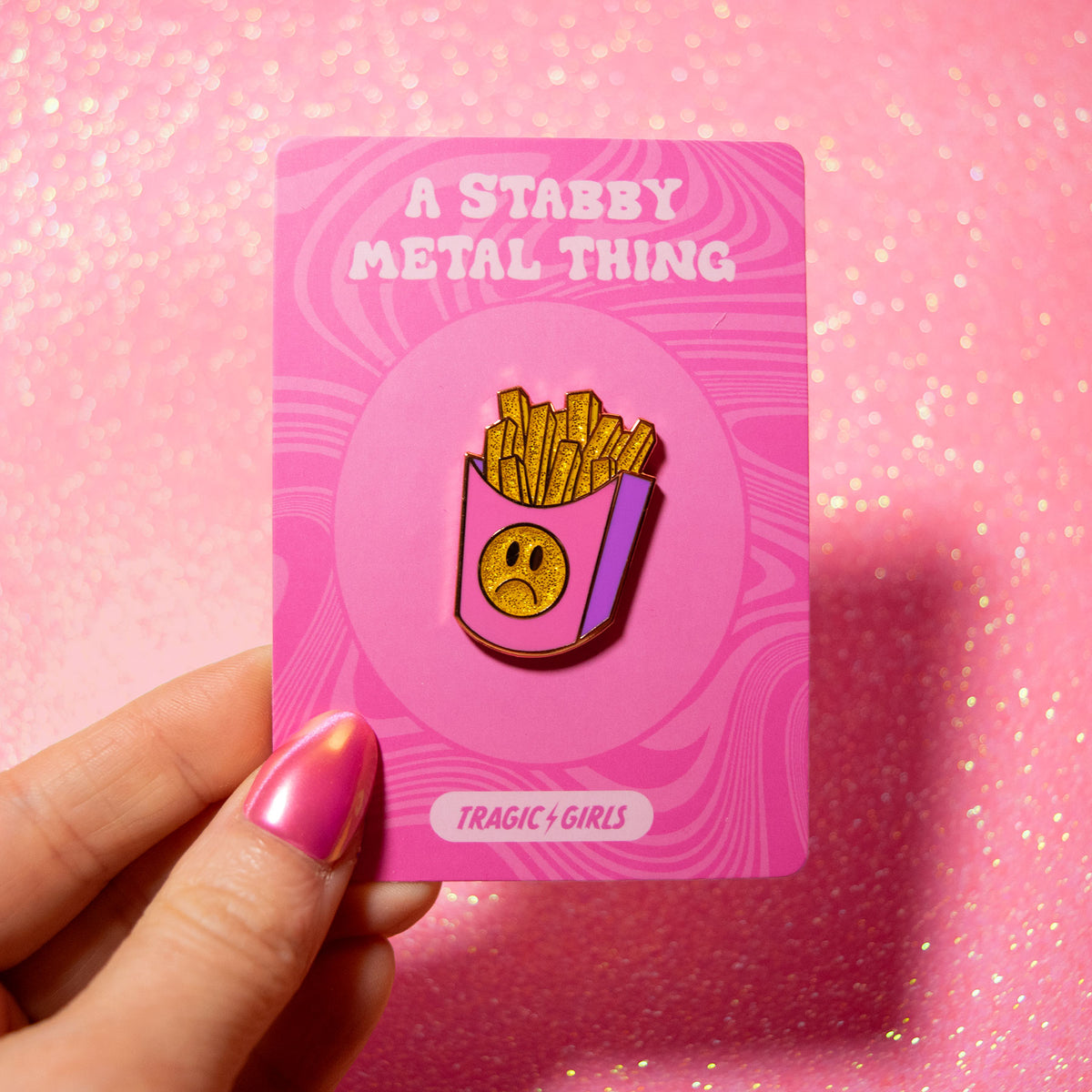 Sad Fries Pin