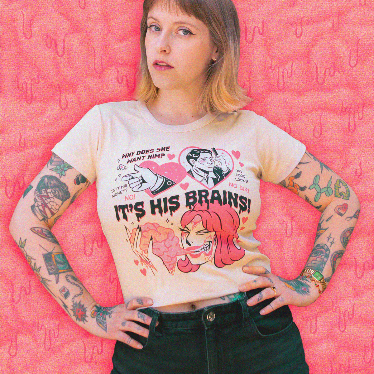 It's His Brains! Baby Tee