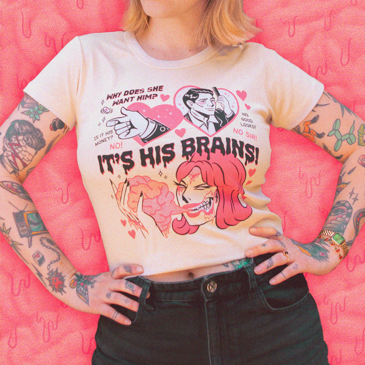It's His Brains! Baby Tee