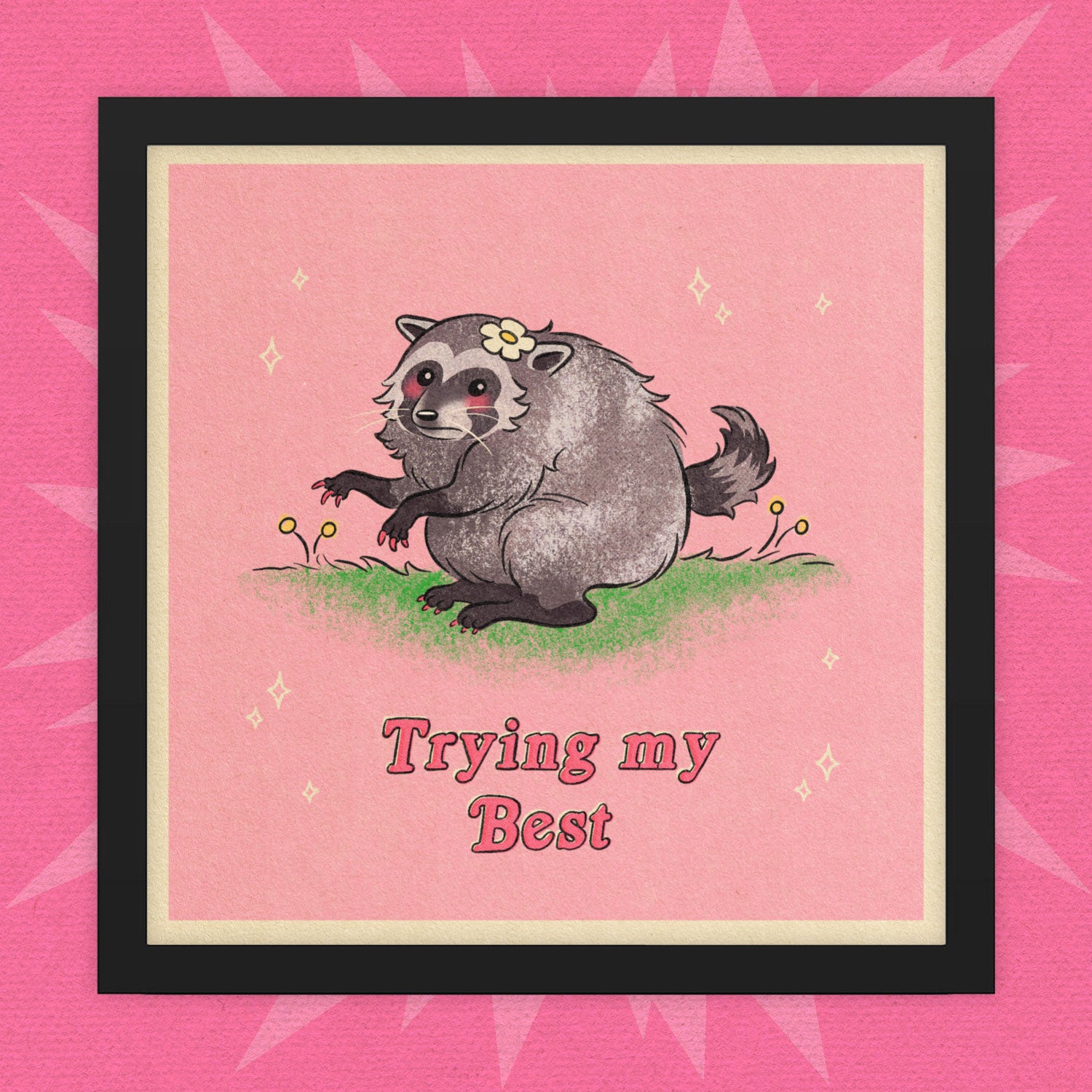 Jimothy Trying My Best Print