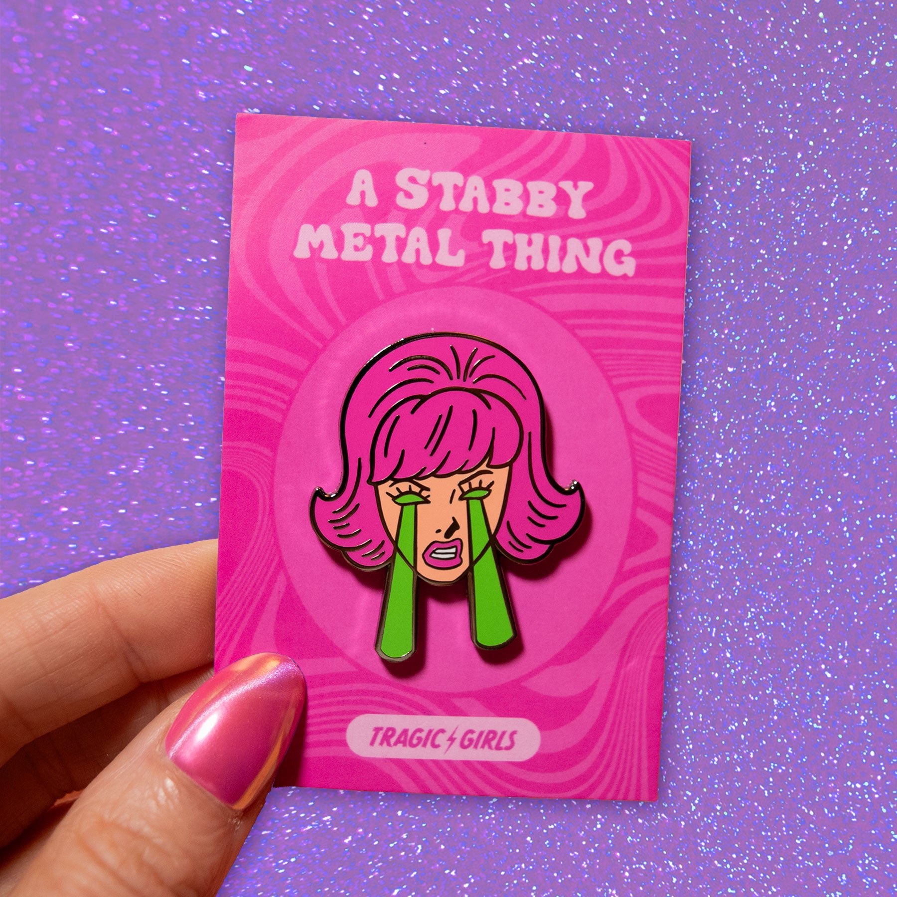 Laser Eyes Pin