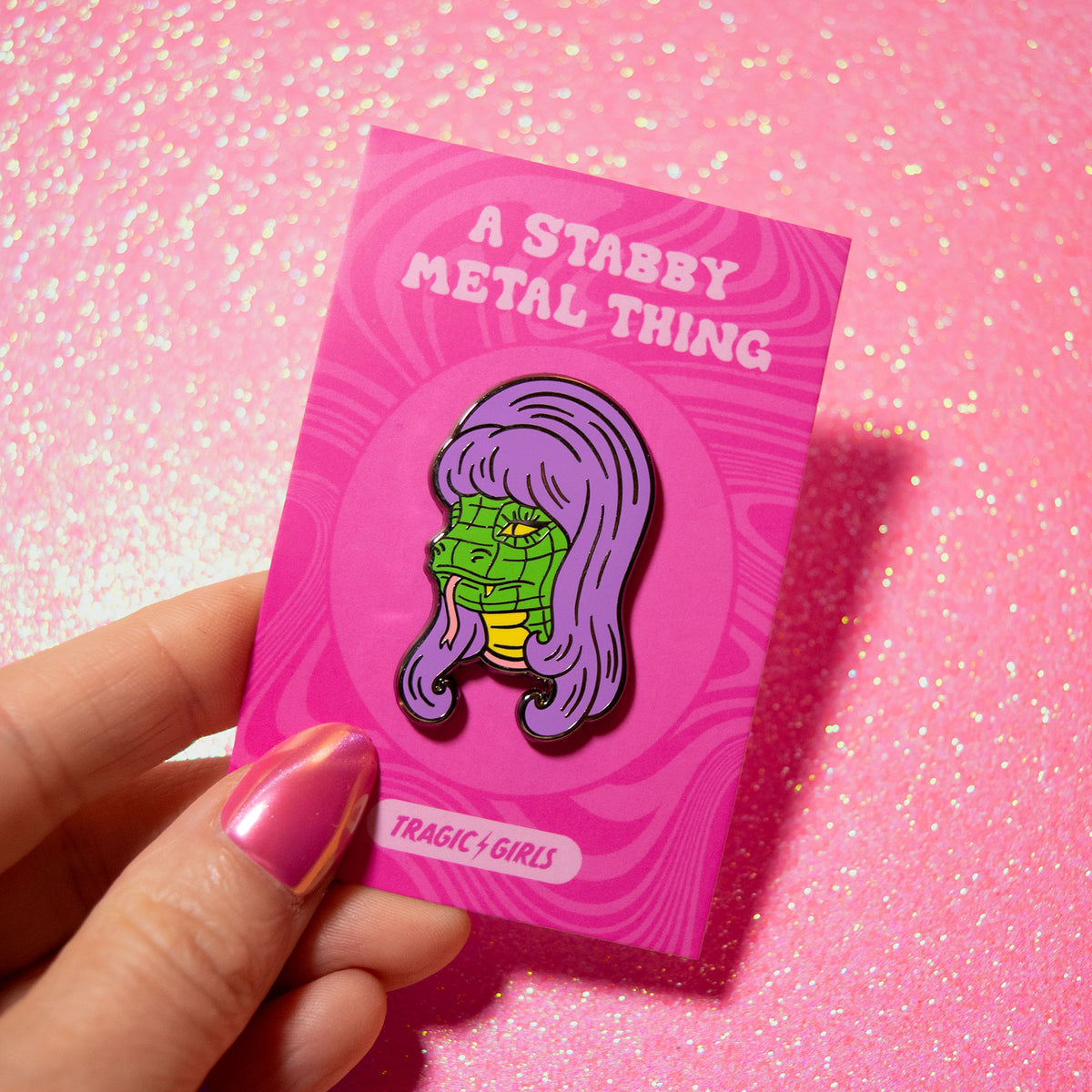 Lizard Girl Pin