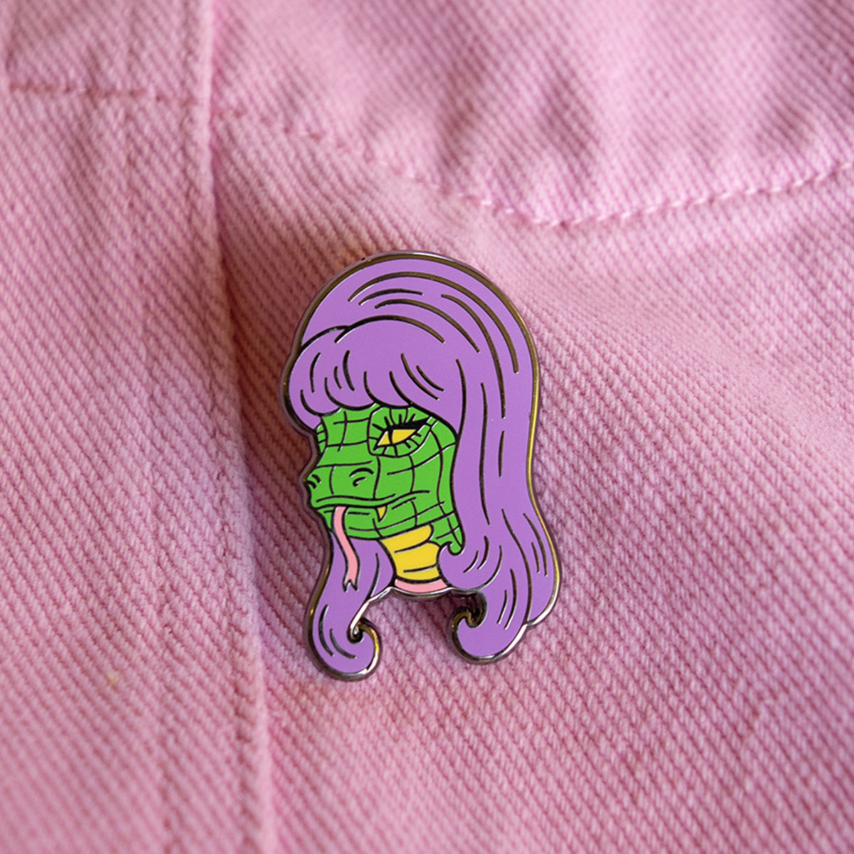 Lizard Girl Pin