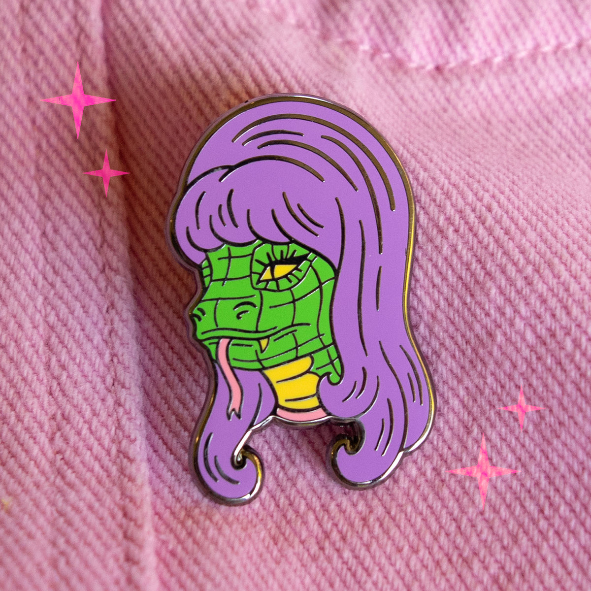 Lizard Girl Pin