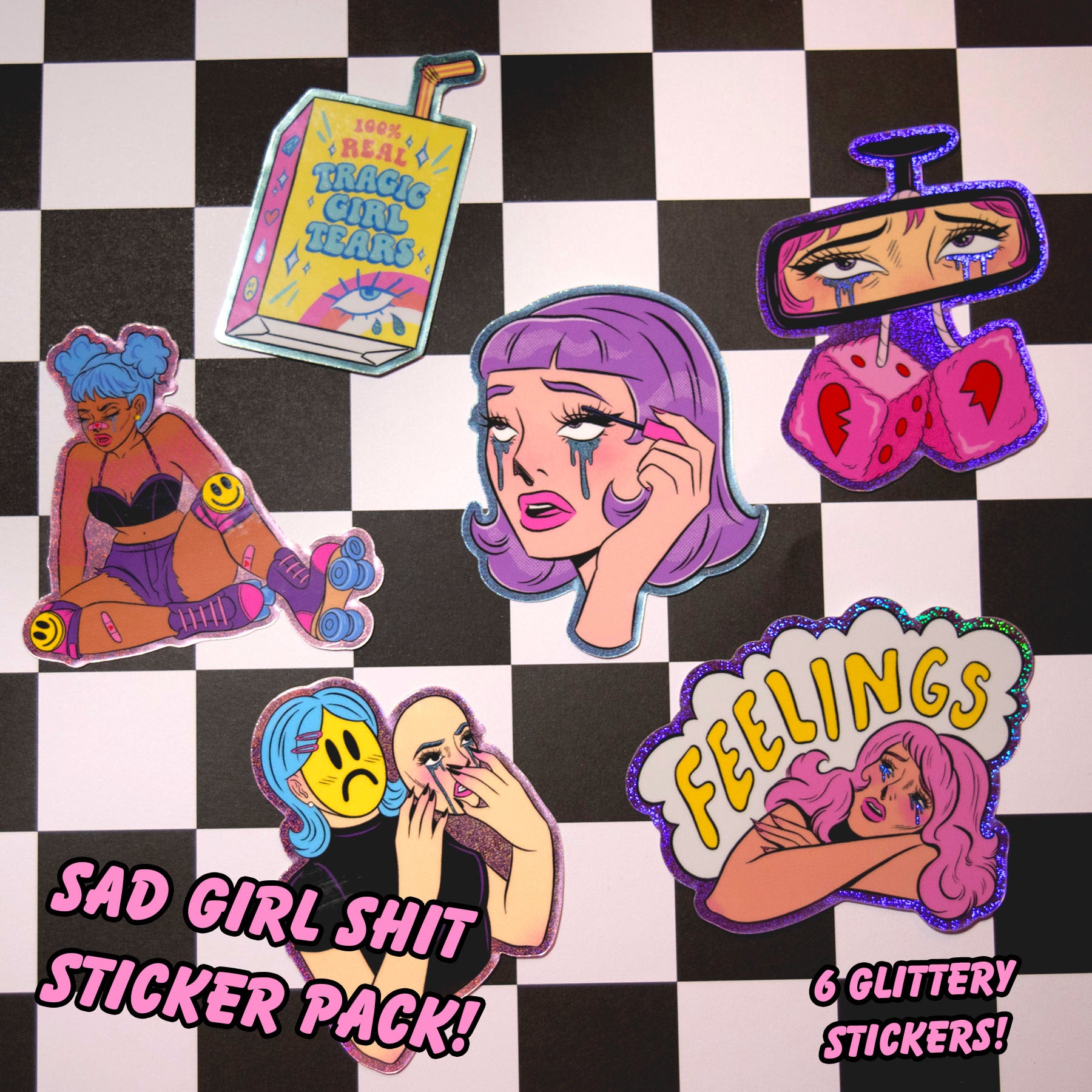 Sad Girl Shit Sticker Pack