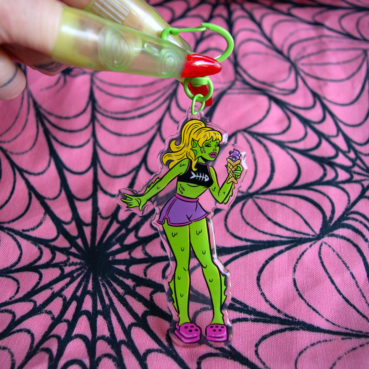 Monster Girls Swampie Keychain
