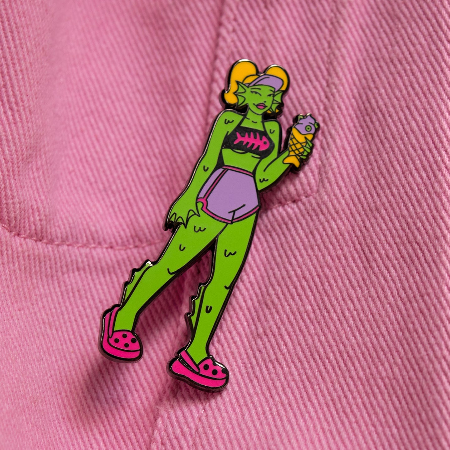 Swampy Enamel Pin