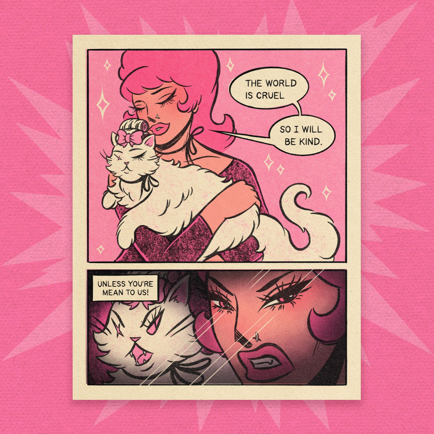 The World is Cruel Print